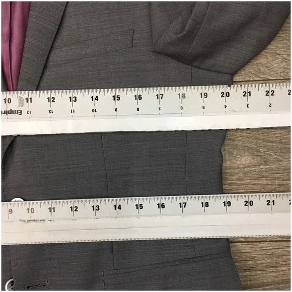 ZANETTI Mens Blazer Sport Coat Casual Jacket Size 40S Slim Fit Wool Suit‎